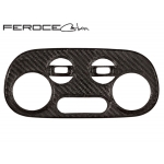 FIAT 500 Temperature Control Panel by Feroce - Carbon Fiber - Red Candy